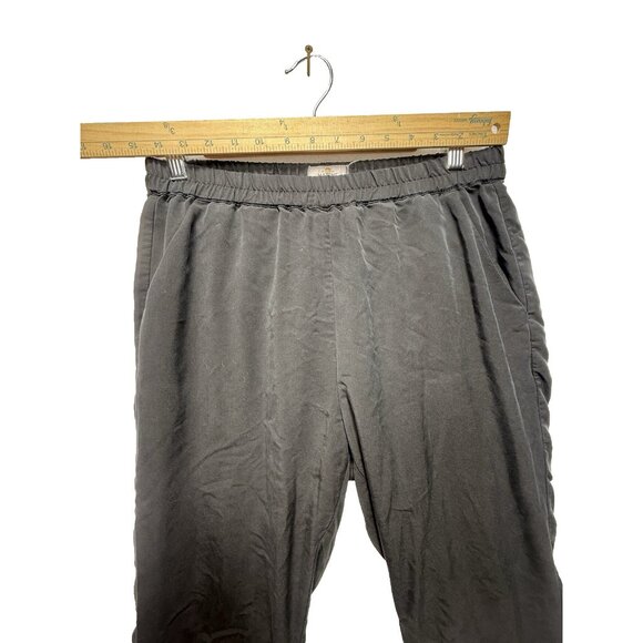 Marine Layer Women's Allison Black Pants Ankle Trousers Sz M Casual Pull On - Picture 8 of 11